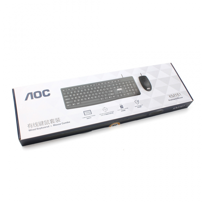 Tastatura za kompjuter AOC KM151 USB Combo black