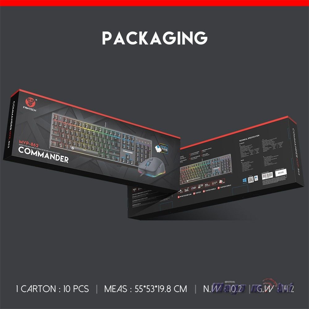 Tastatura Fantech MVP862 Commander Combo black.