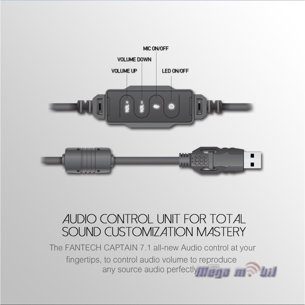 Slusalki Fantech Gaming HG11 black USB