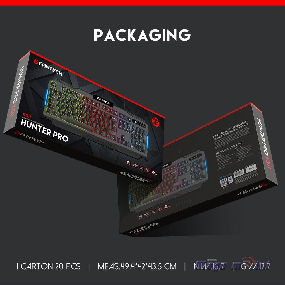 Tastatura Fantech Gaming K511 Hunter Pro black