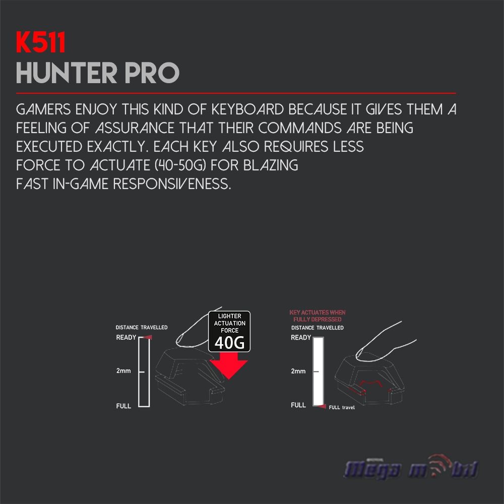 Tastatura Fantech Gaming K511 Hunter Pro black