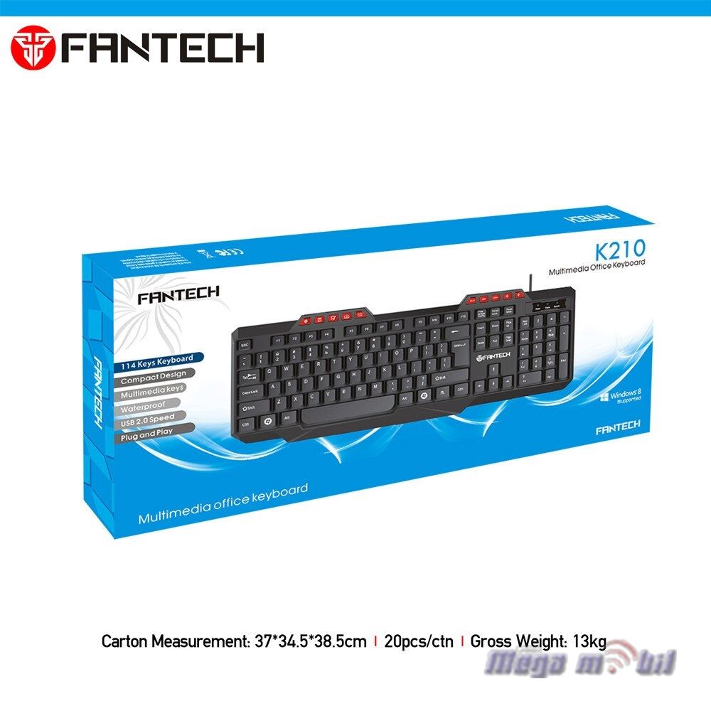 Tastatura Fantech Office K210 black