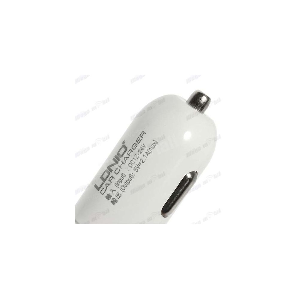 Polnac 12V/24V iPhone LDNIO DL-C22 dual USB 2.1A White