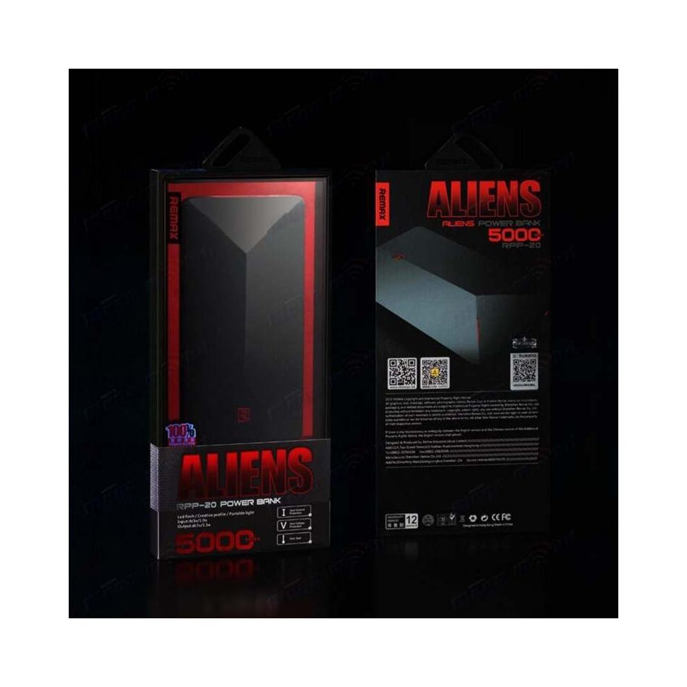 Baterija eksterna 5000mAh REMAX Alien RPP-20 Black
