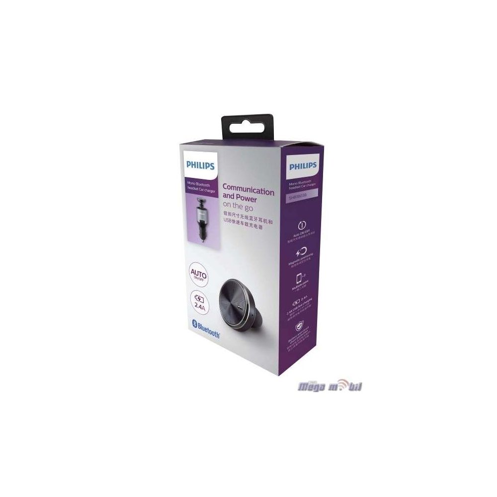 Polnac 12V/24V PHILIPS 2.4A so Bluetooth slusalka 2 vo 1