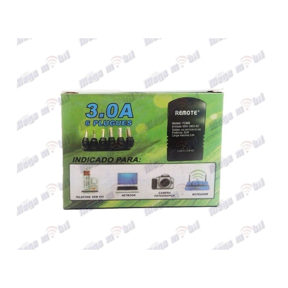Adapter za napojuvanje 3V-12V 3A so 6 konektori