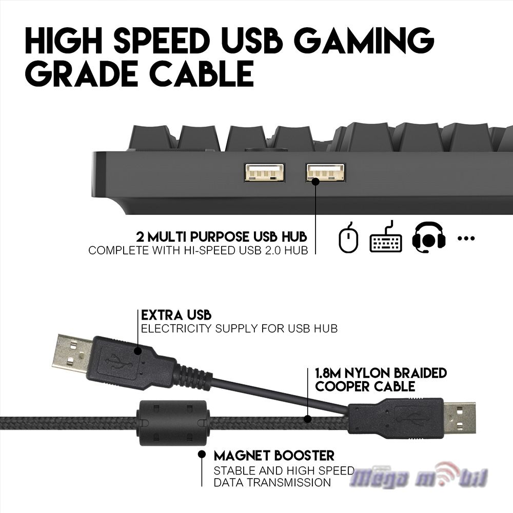 Tastatura Fantech Gaming Mechanical MK851 RGB Max Pro black.