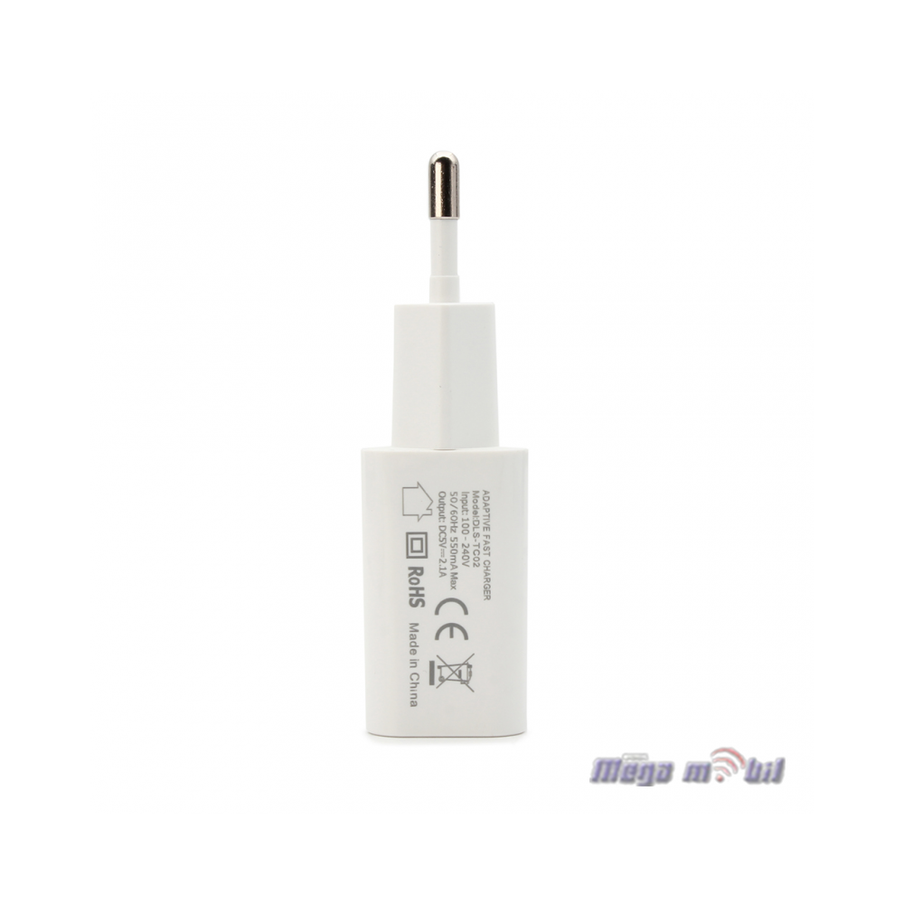 Polnac 220V iPhone Teracell Evolution TC-02 1USB 2.1A white.