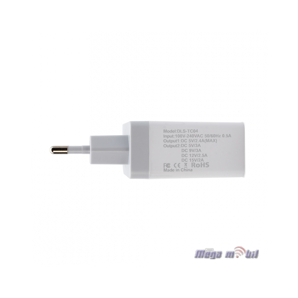 Polnac 220V Teracell Evolution TC-04 2USB PD+2.4A white 30W.
