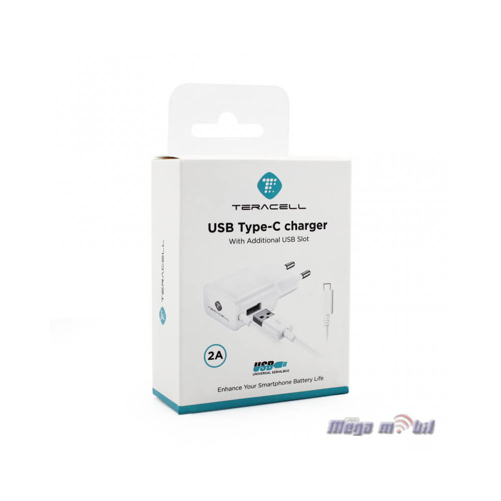 Polnac 220V Type C+USB Teracell Plus 2A TC-2AU.