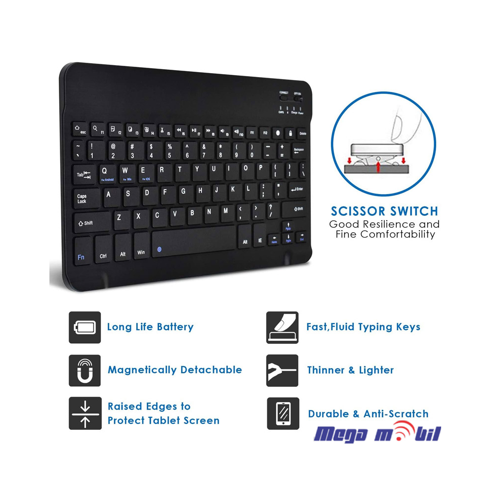 Futrola Tablet Univerzalna so Bluetooth tastatura 8" black