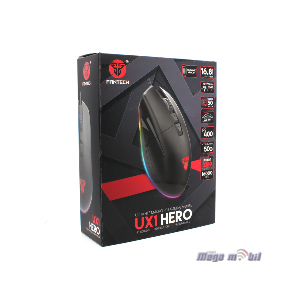 Gluvce Fantech Gaming UX1 Hero black.