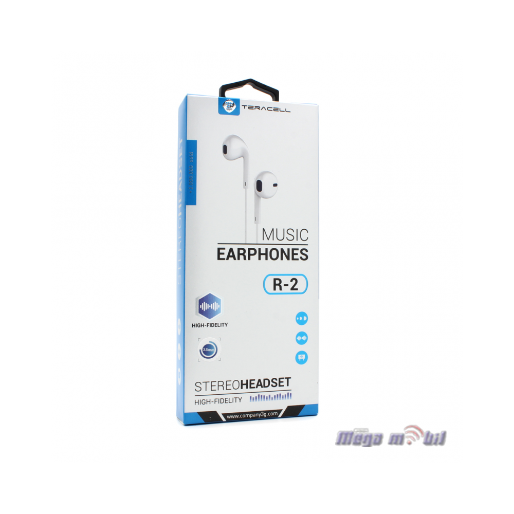 Slusalki Teracell Evolution R2 Type C white