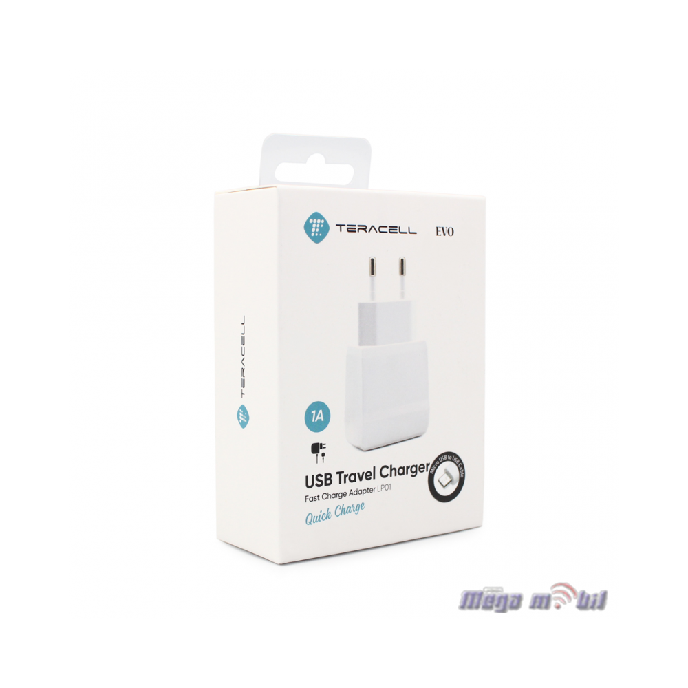 Polnac 220V iPhone Teracell Evo LP01 1A 1USB