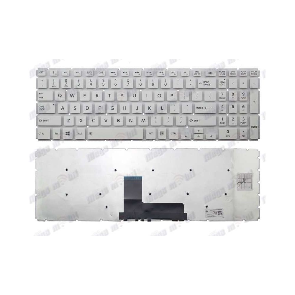 Tastatura za laptop Toshiba L50-B L50D-B L50DT-B L50T-B white