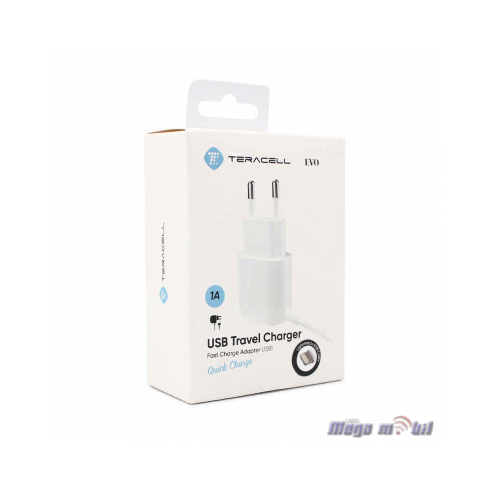Polnac 220V iPhone Teracell Evo USB1 1A 