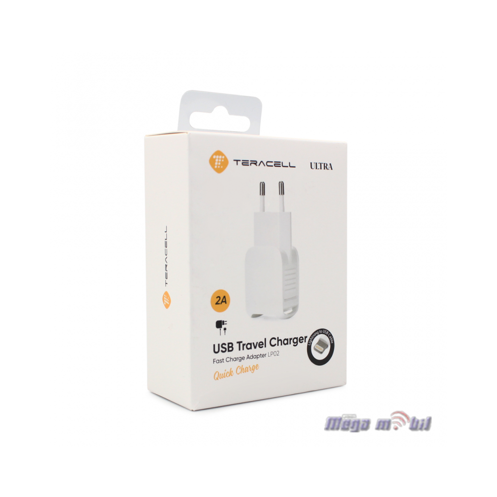 Polnac 220V iPhone Teracell Ultra LP02 2A 2USB.