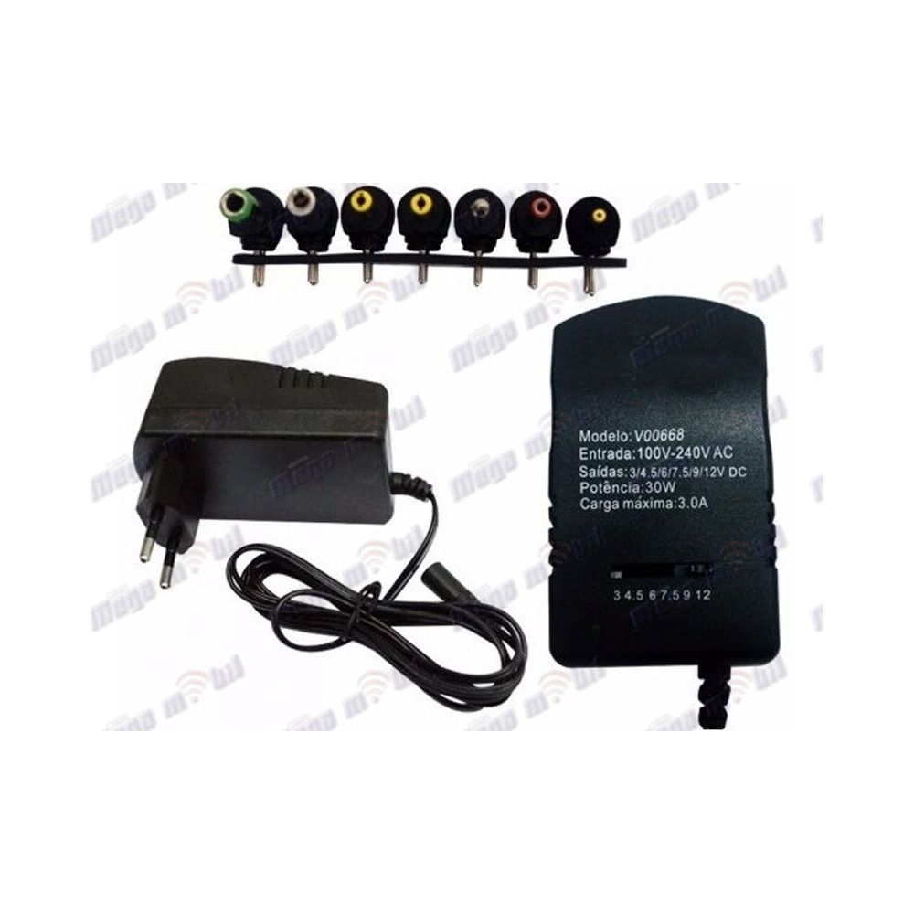 Adapter za napojuvanje 3V-12V 3A so 6 konektori