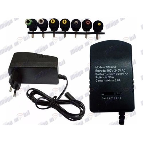 Adapter za napojuvanje 3V-12V 3A so 6 konektori