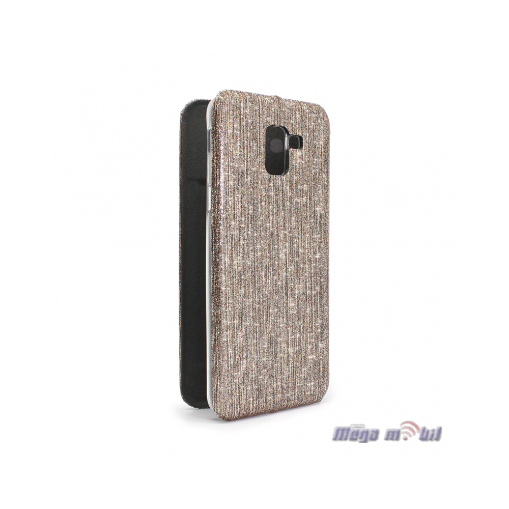 Futrola Samsung J6 2018/ J600F Flip Crystal gold