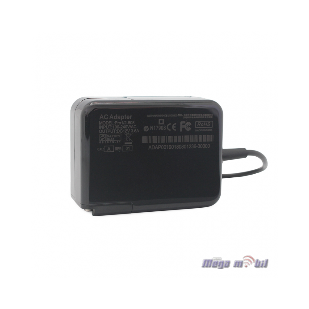 Polnac za laptop za Microsoft Surface Pro 1/2 12V 3.6A