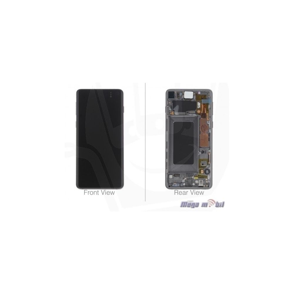 Ekran Samsung G973 S10 SO RAMKA Black full org 