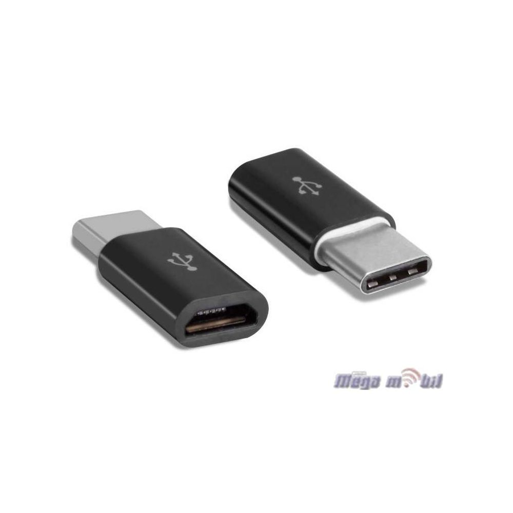 Adapter Micro to Type C black