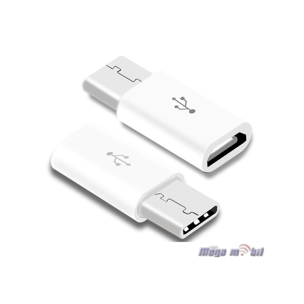 Adapter Micro to Type C white