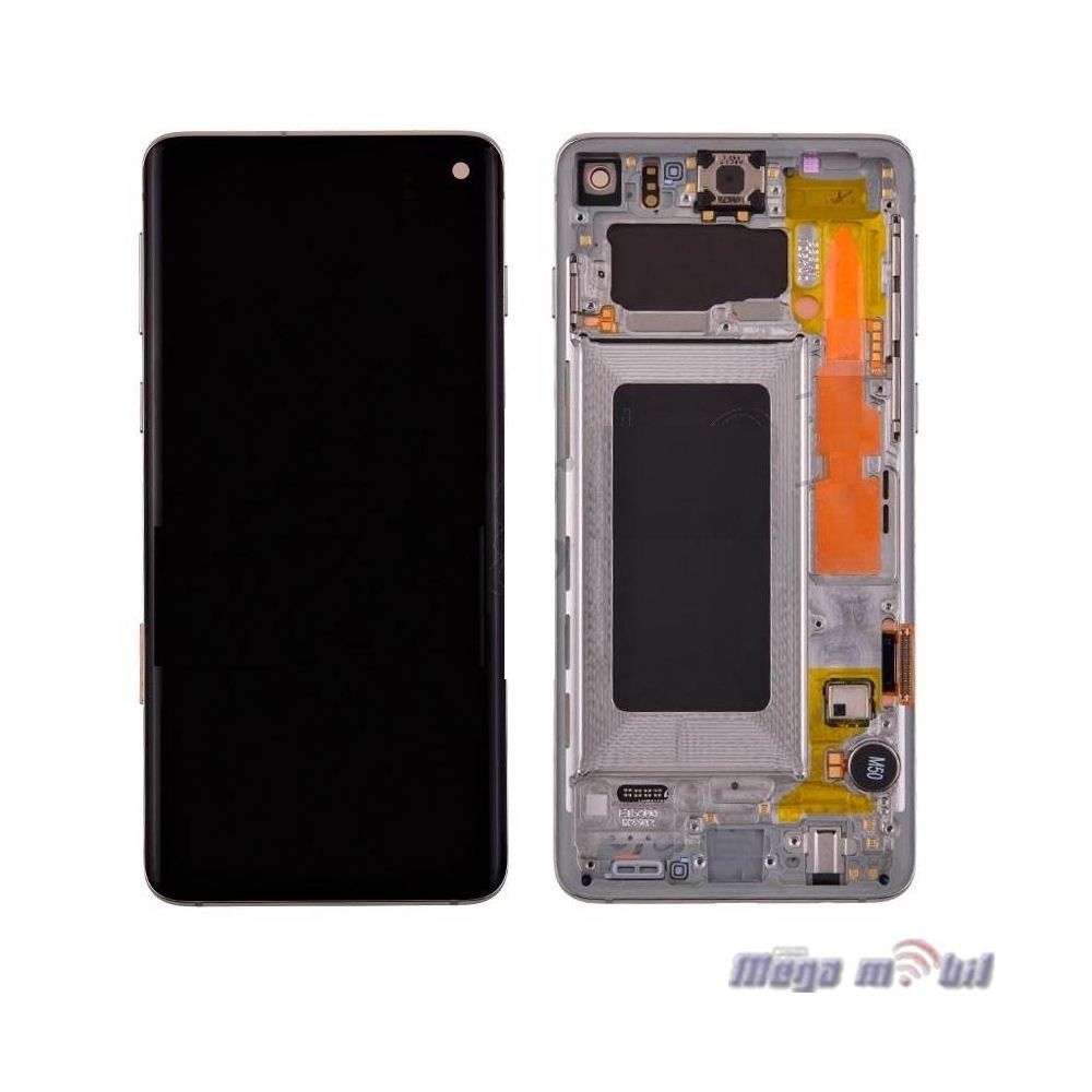 Ekran Samsung G973 S10 SO RAMKA White full org