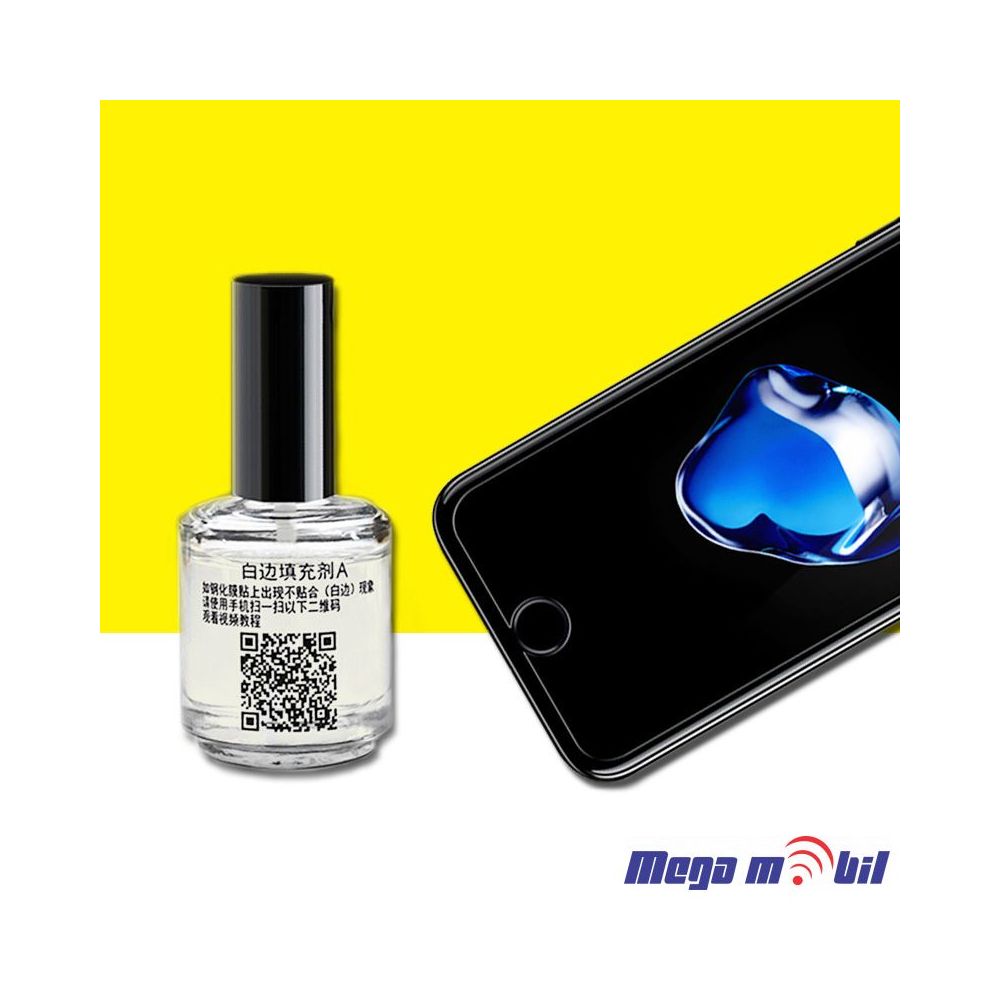 Tecnost za otstranuvanje beli kraevi od tempered glass