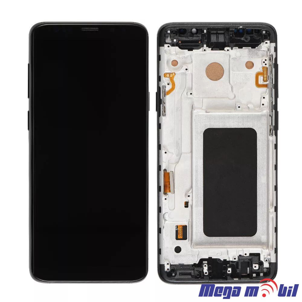 Ekran Samsung G965 S9 plus SO RAMKA Black Repariran 