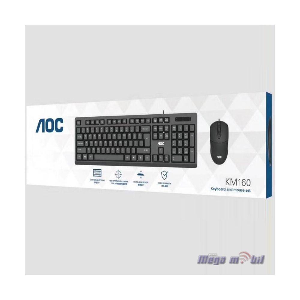 Tastatura za kompjuter AOC KM160 USB Combo