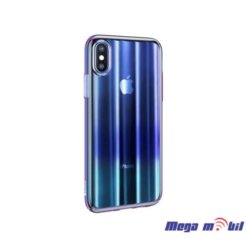 Futrola IPhone XS Max Baseus Aurora transparent blue
