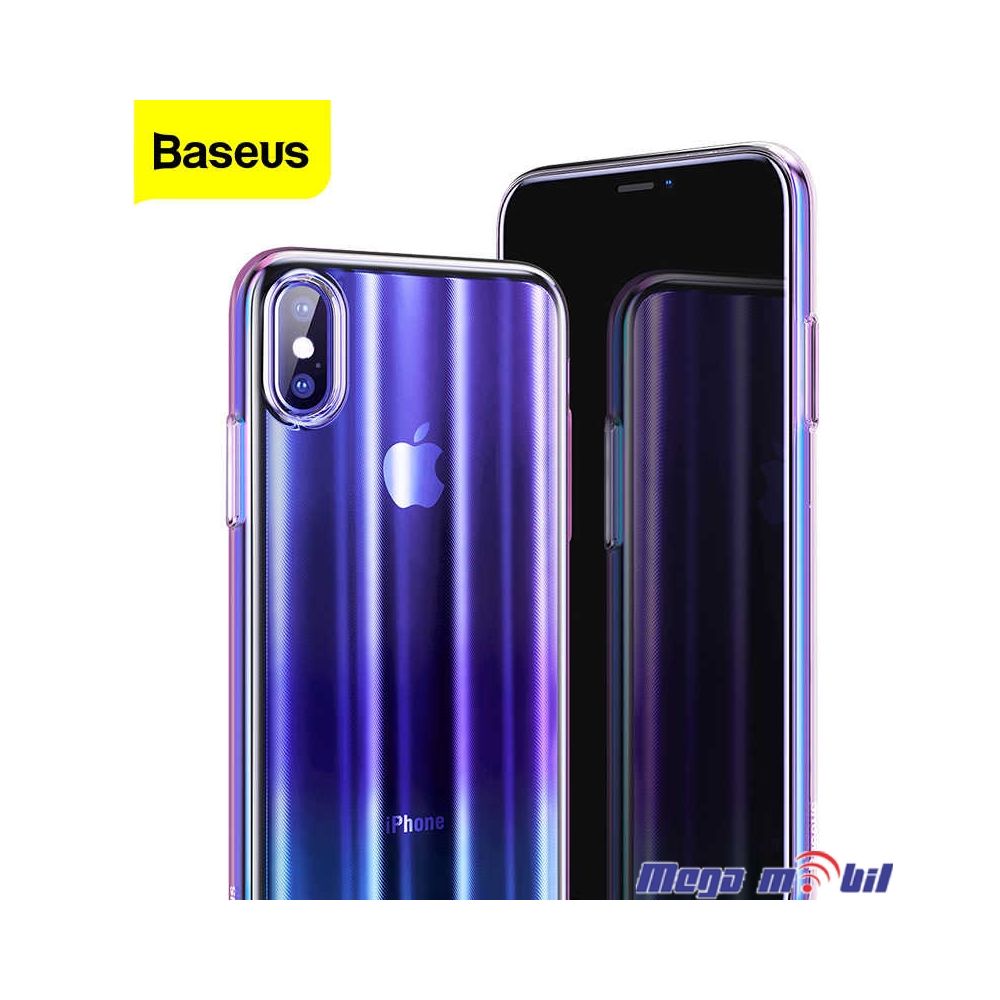 Futrola IPhone XS Max Baseus Aurora transparent blue