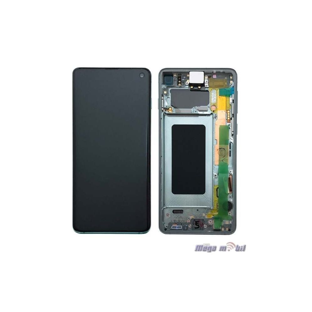 Ekran Samsung G973 S10 SO RAMKA Green full org