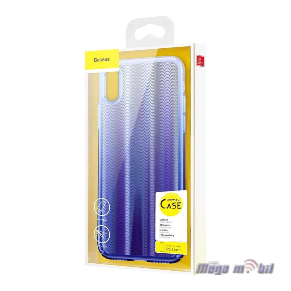 Futrola iPhone XR Baseus Aurora Transparent Blue