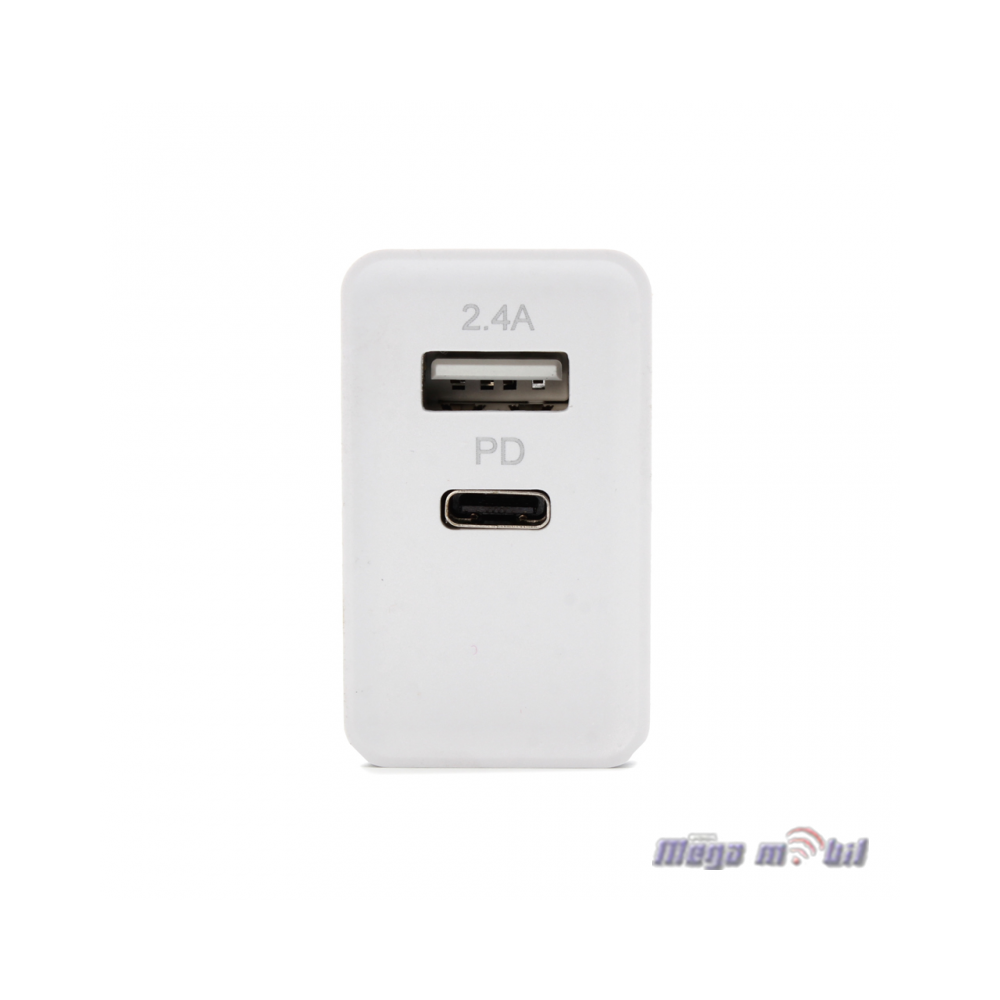 Polnac 220V Teracell Evolution TC-04 2USB PD+2.4A white 30W.