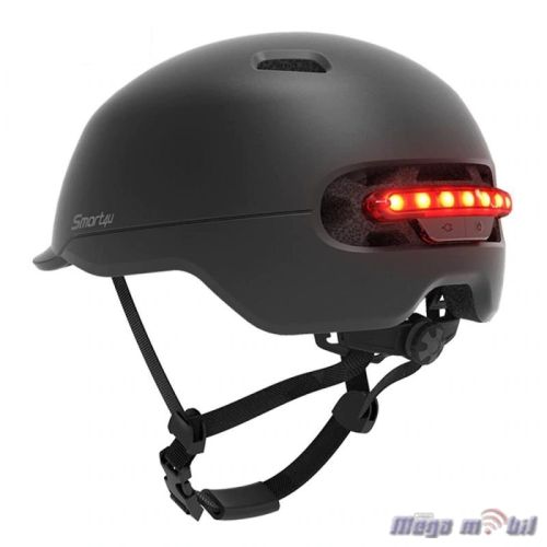 Kaciga za trotinet so svetlo Smart4U L Size black.