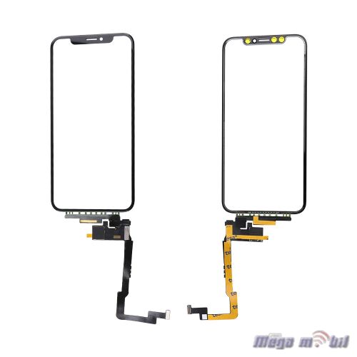 Staklo iPhone XS komplet so touchscreen LONG FLEX 