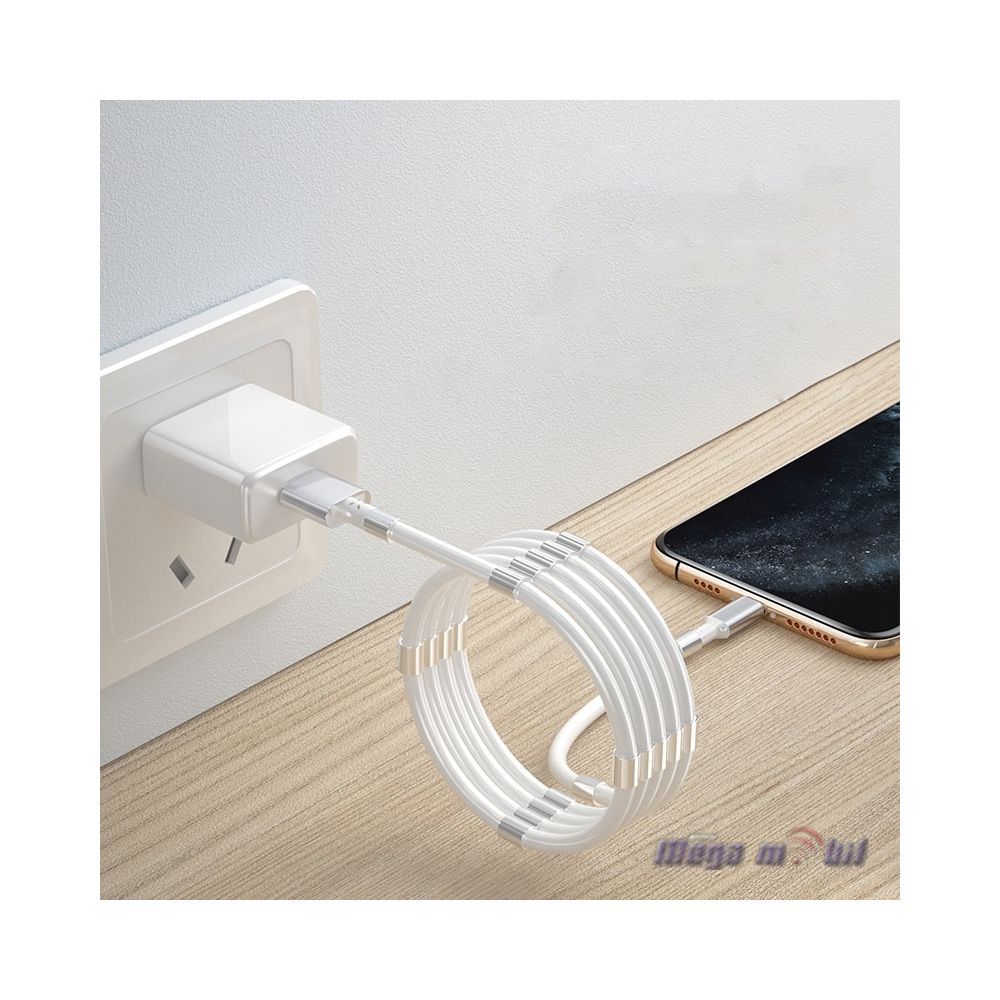 Data Kabel iPhone fast HST-236 Magnetic Rings white.
