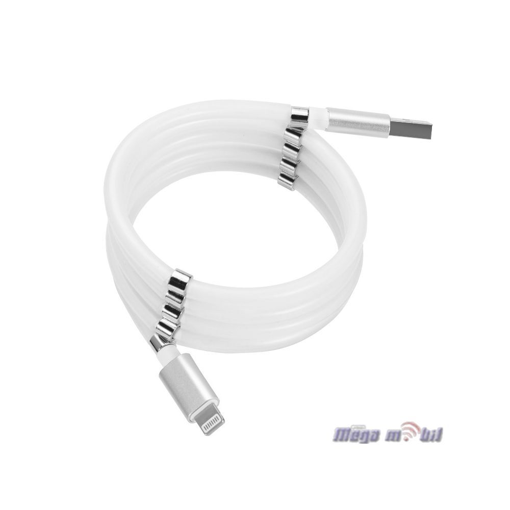 Data Kabel iPhone fast HST-236 Magnetic Rings white.