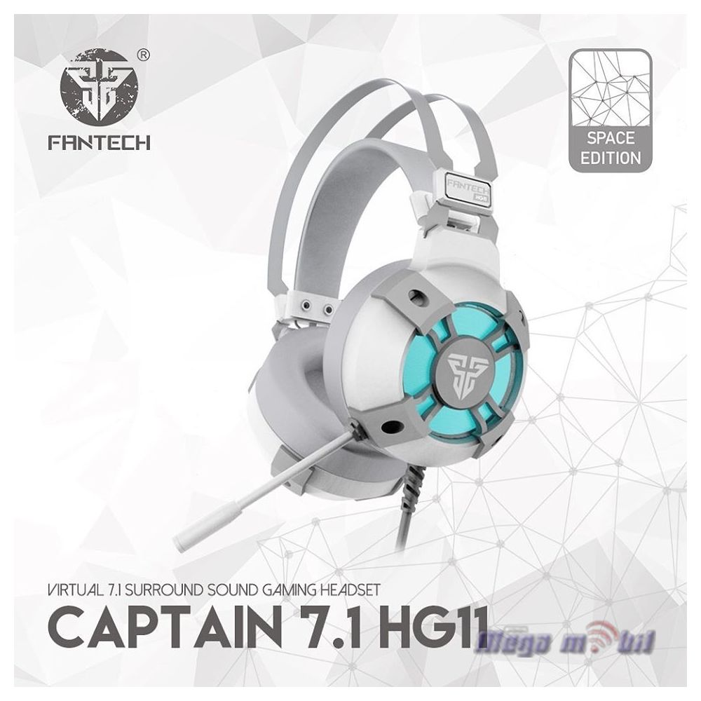 Slusalki Fantech Gaming HG11 Space Edition white USB.