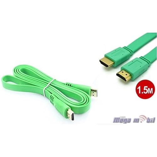 ...Kabel HDMI FLAT 1.5m green