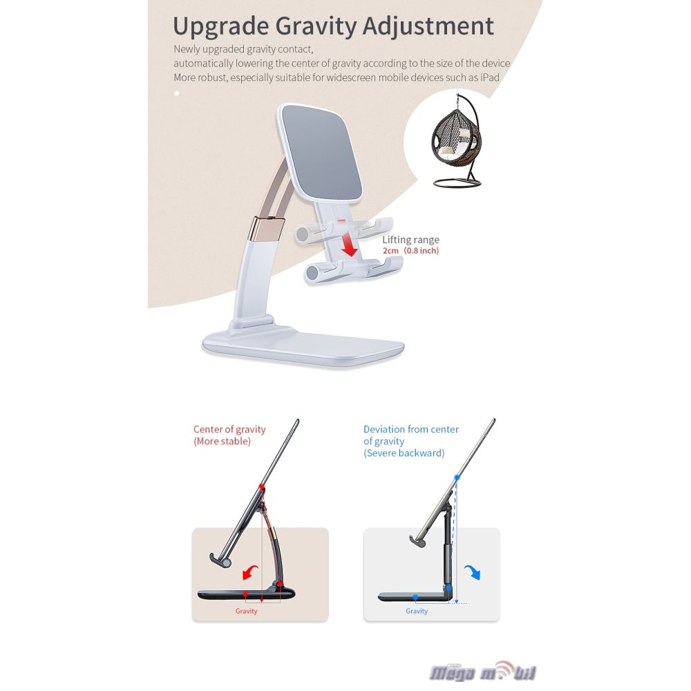 Drzac za telefon MW7 za izlog white