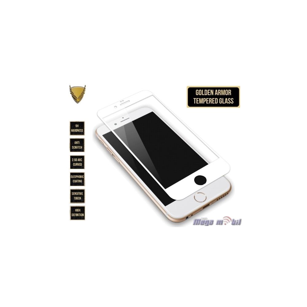 Tempered glass za iPhone 7 plus/ iPhone 8 plus Golden Armor 5D black
