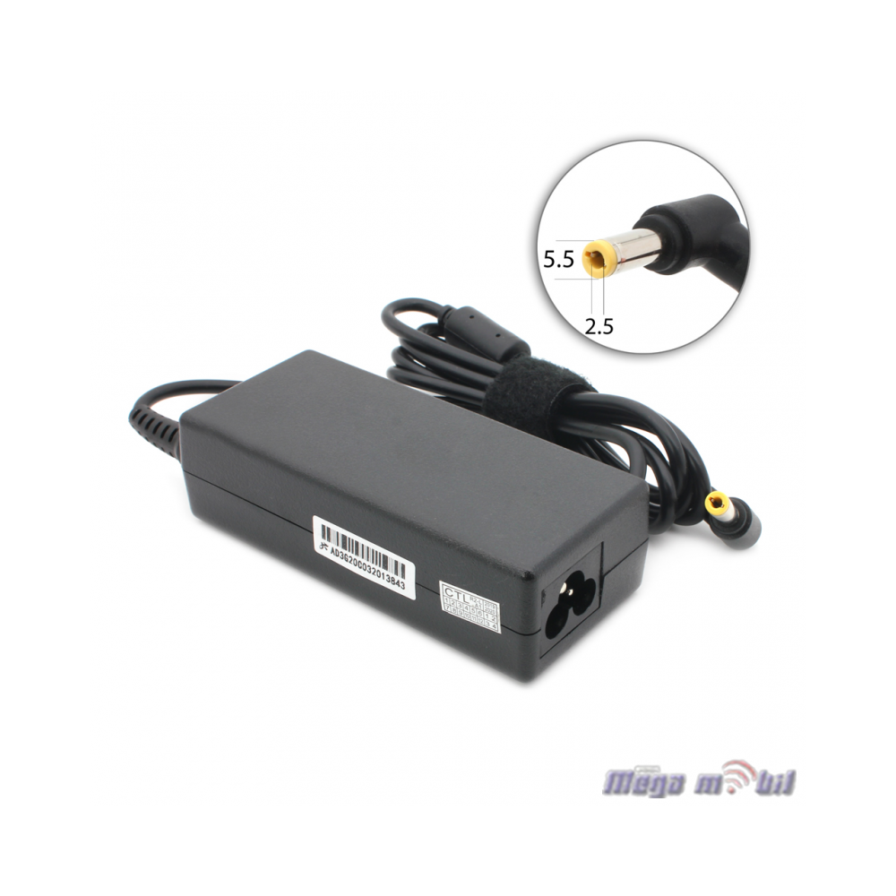 Polnac za laptop za TOSHIBA 19V 3.42A (5.5mm*2.5mm)