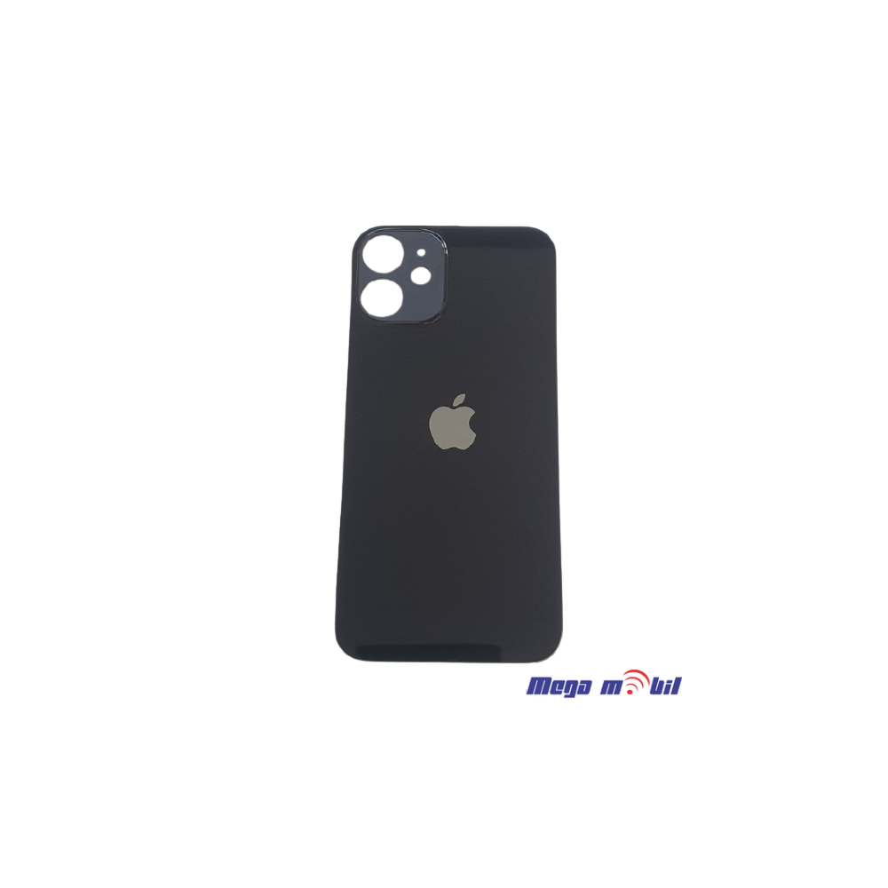 Zadno staklo iPhone 12 mini Black Big Camera Hole