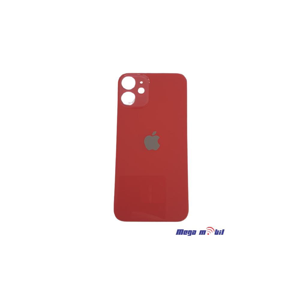 Zadno staklo iPhone 12 Red Big Camera Hole