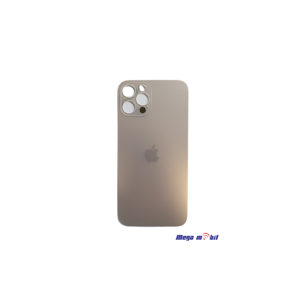 Zadno staklo iPhone 12 Pro Gold Big Camera Hole