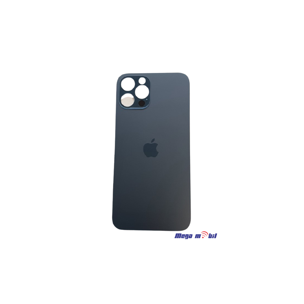 Zadno staklo iPhone 12 Pro Max Blue Big Camera Hole